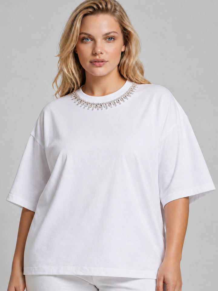 BOXY SHIRT - COSMIC GLOW WHITE