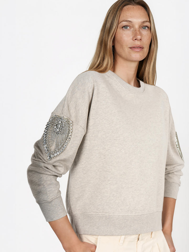 BOXY SWEAT - STARLIGHT HEATHER GREY