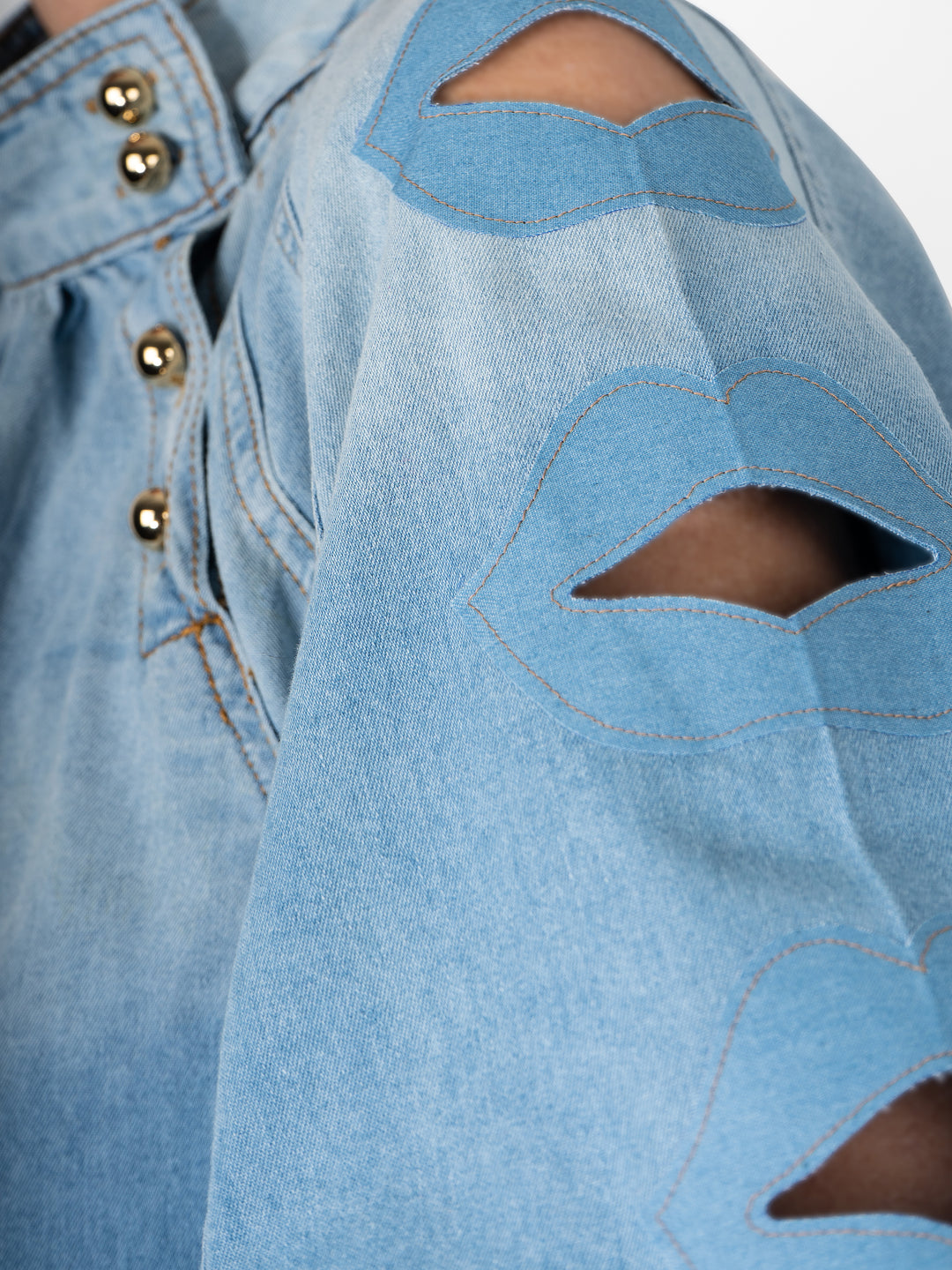 DENIM BLOUSE - INDIGO SEDUCTION