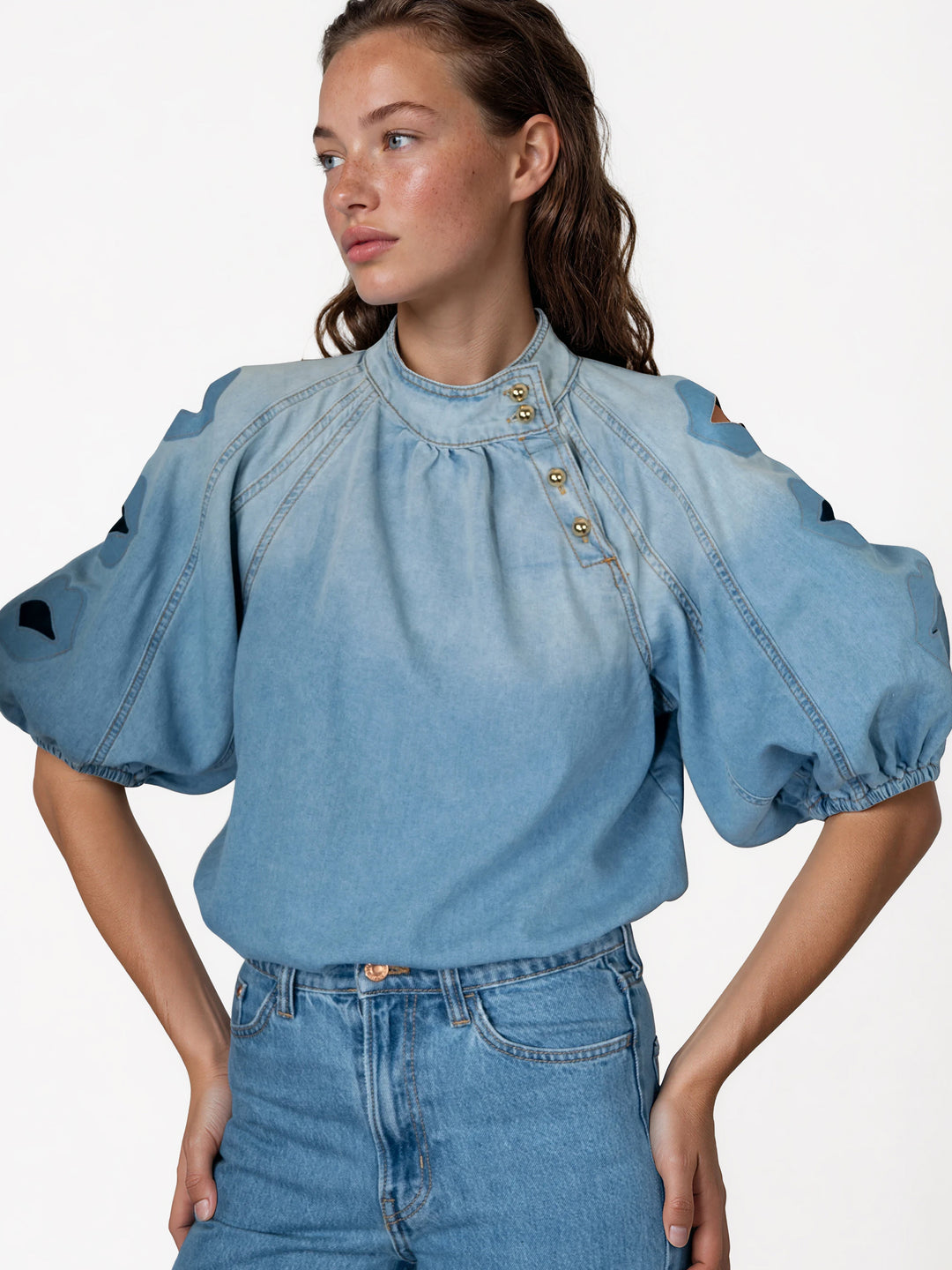 DENIM BLOUSE - INDIGO SEDUCTION