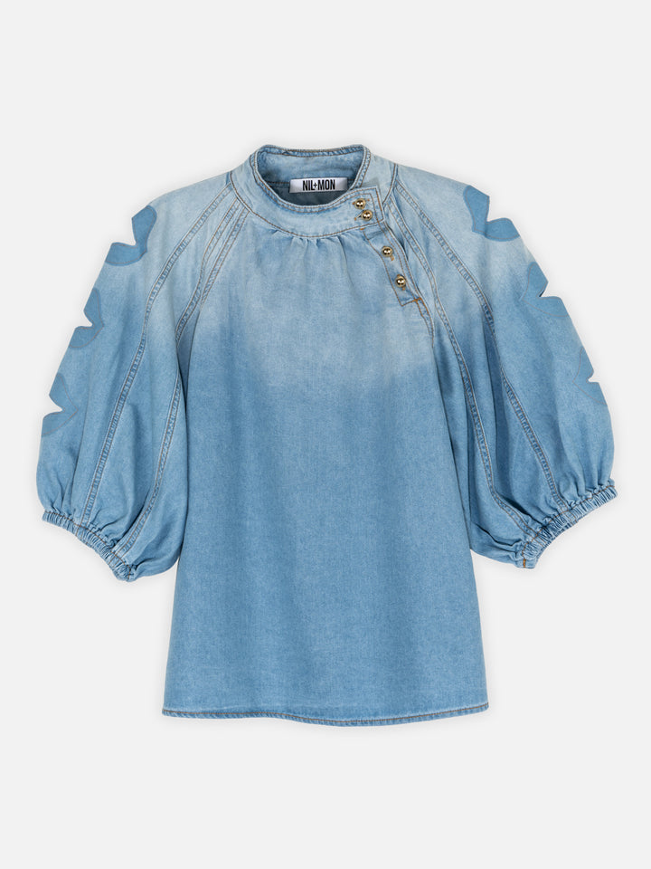 DENIM BLOUSE - INDIGO SEDUCTION