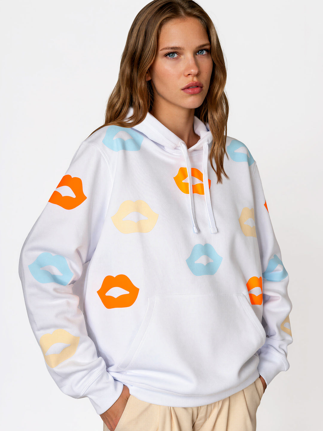 HOODIE - NEON BLUSH W