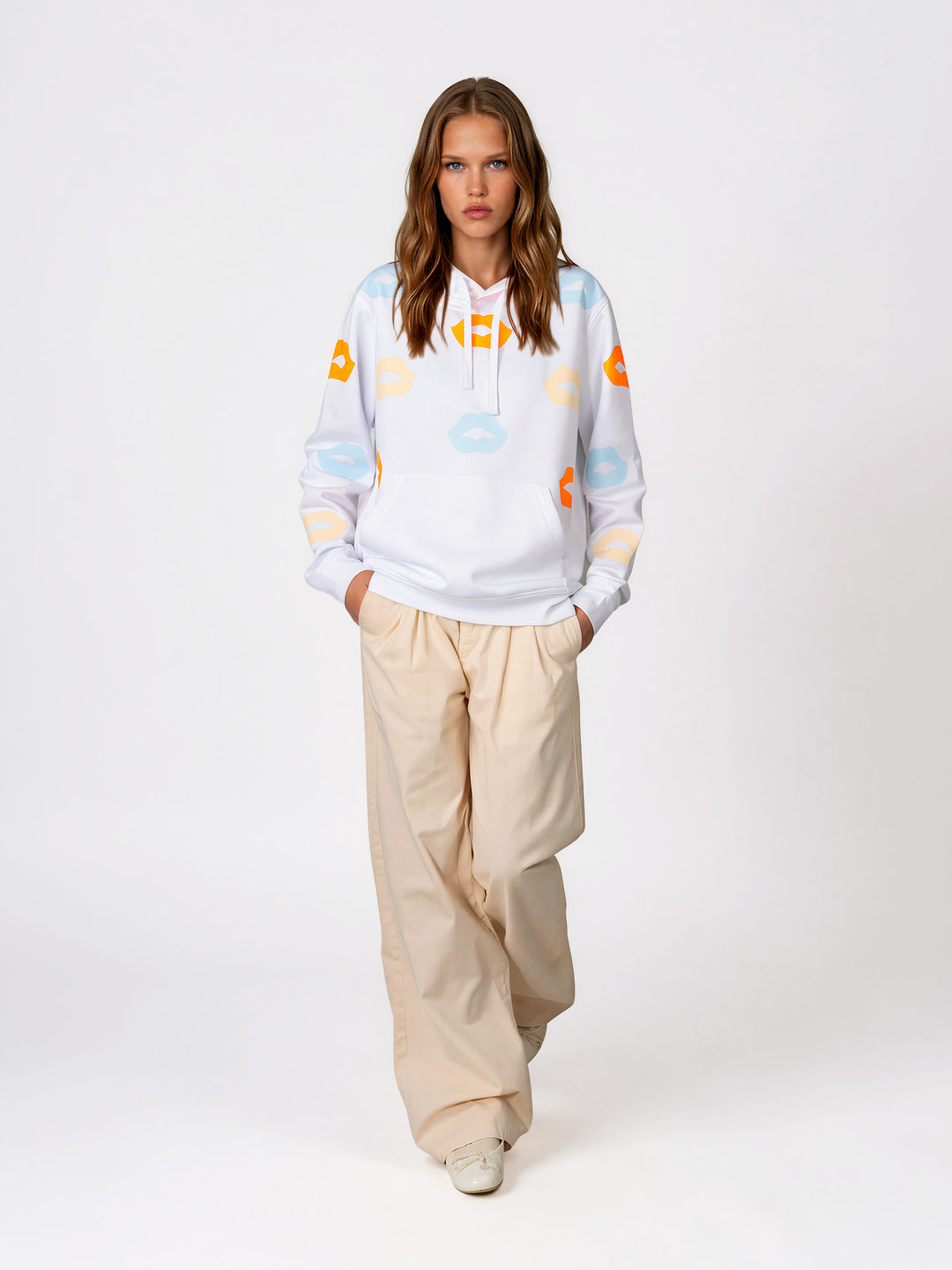 HOODIE - NEON BLUSH W