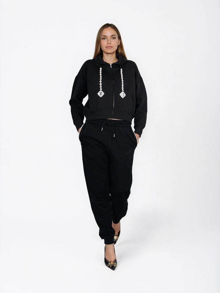PANTS - CRYSTAL ORBIT BLACK