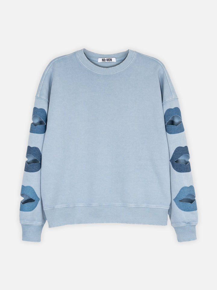 SWEATSHIRT - KISSED IN BLUE