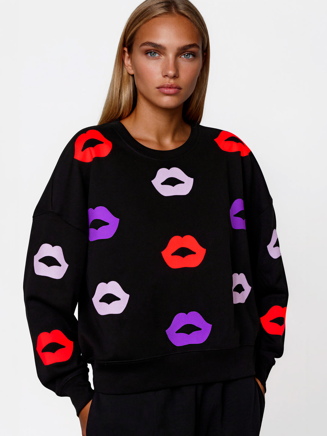 BOXY SWEAT - NEON BLOOM B