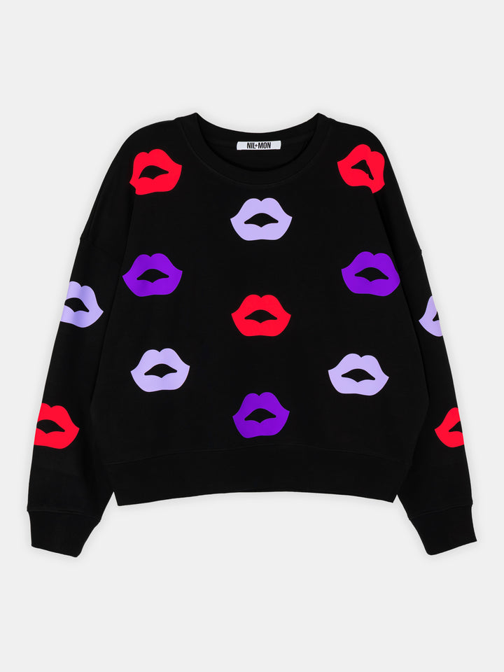 BOXY SWEAT - NEON BLOOM B