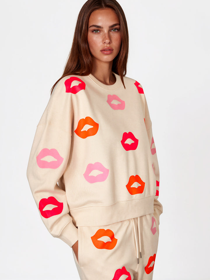 BOXY SWEAT - NEON BLOOM C