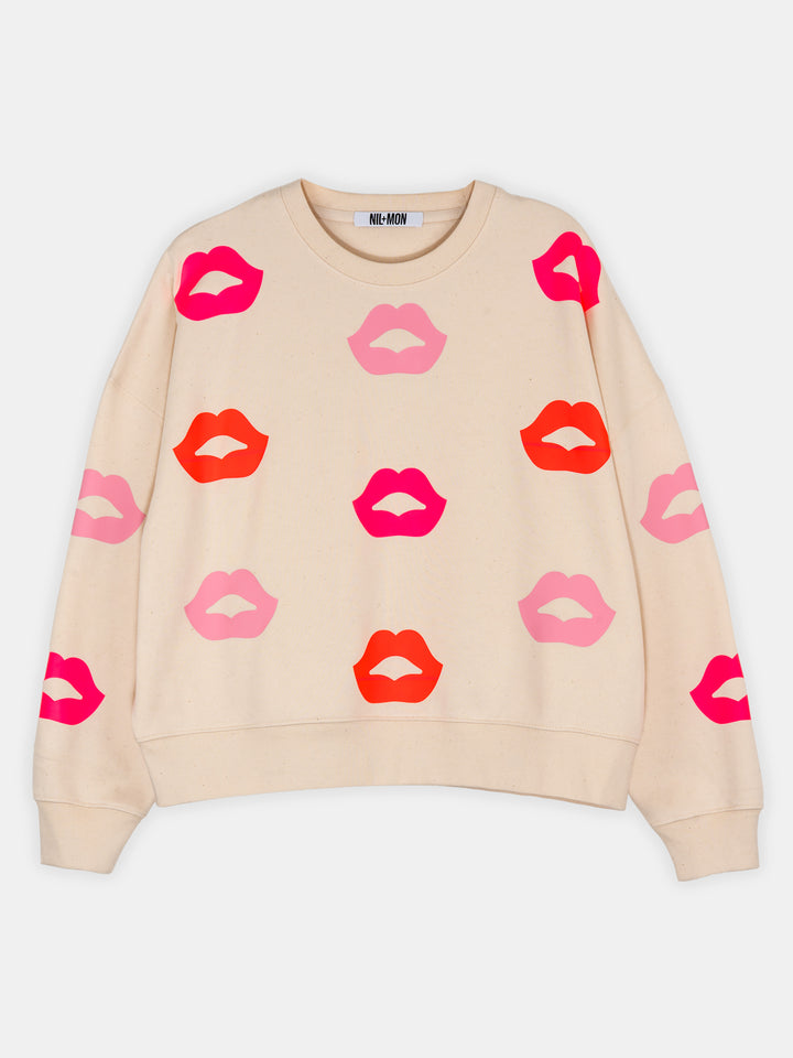 BOXY SWEAT - NEON BLOOM C