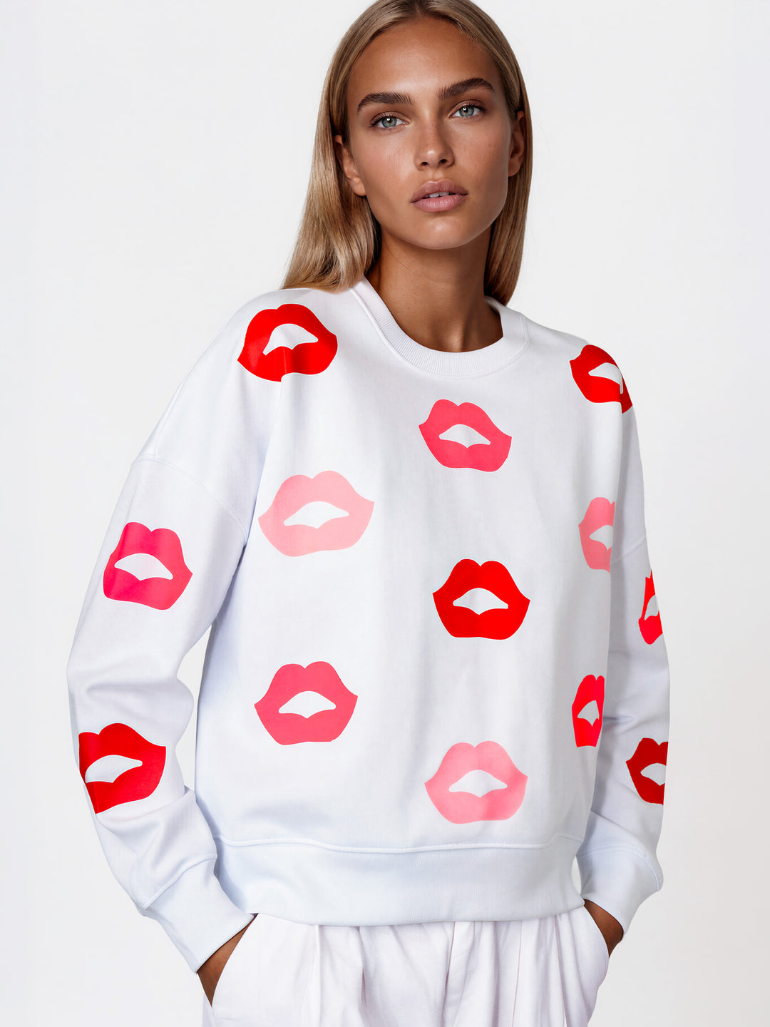 BOXY SWEAT - NEON BLOOM W
