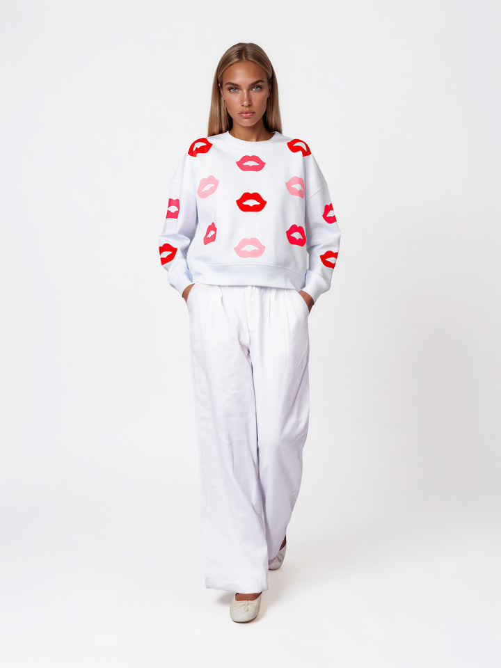 BOXY SWEAT - NEON BLOOM W