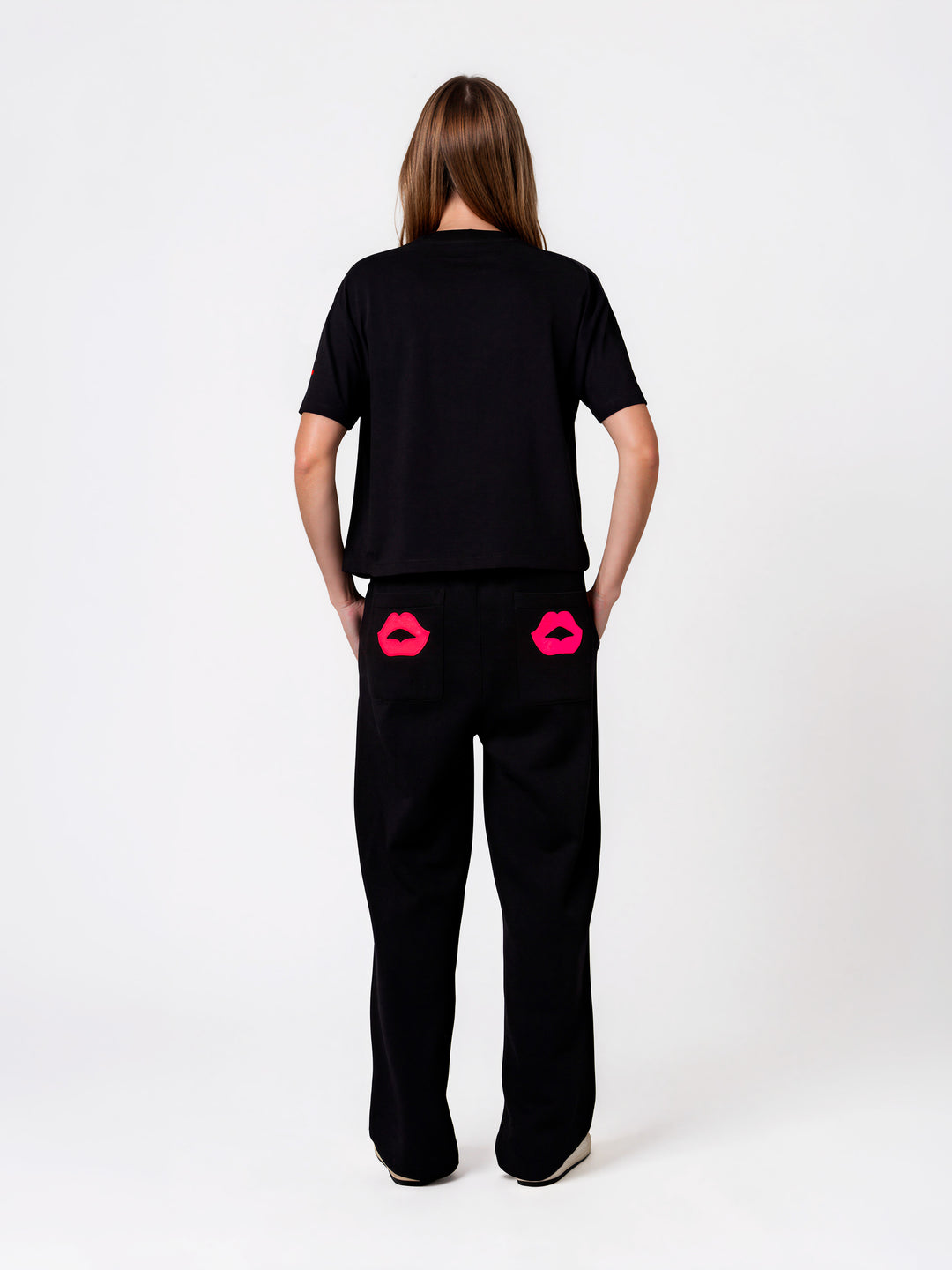WIDE LEG PANTS - NEON LIPS