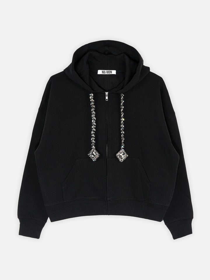 ZIP HOODIE - DARK VOYAGE BLACK