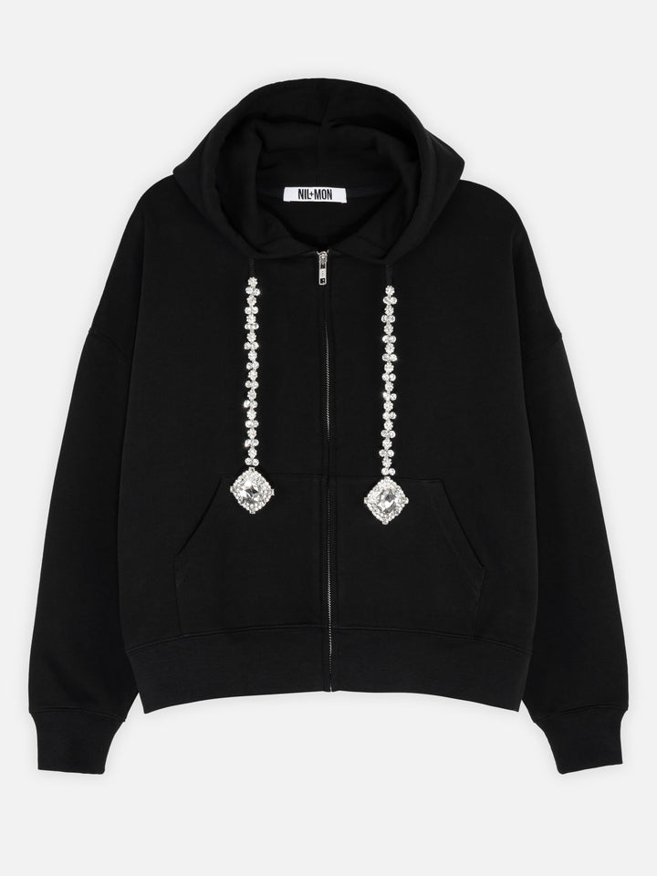 ZIP HOODIE - VOYAGE BLACK