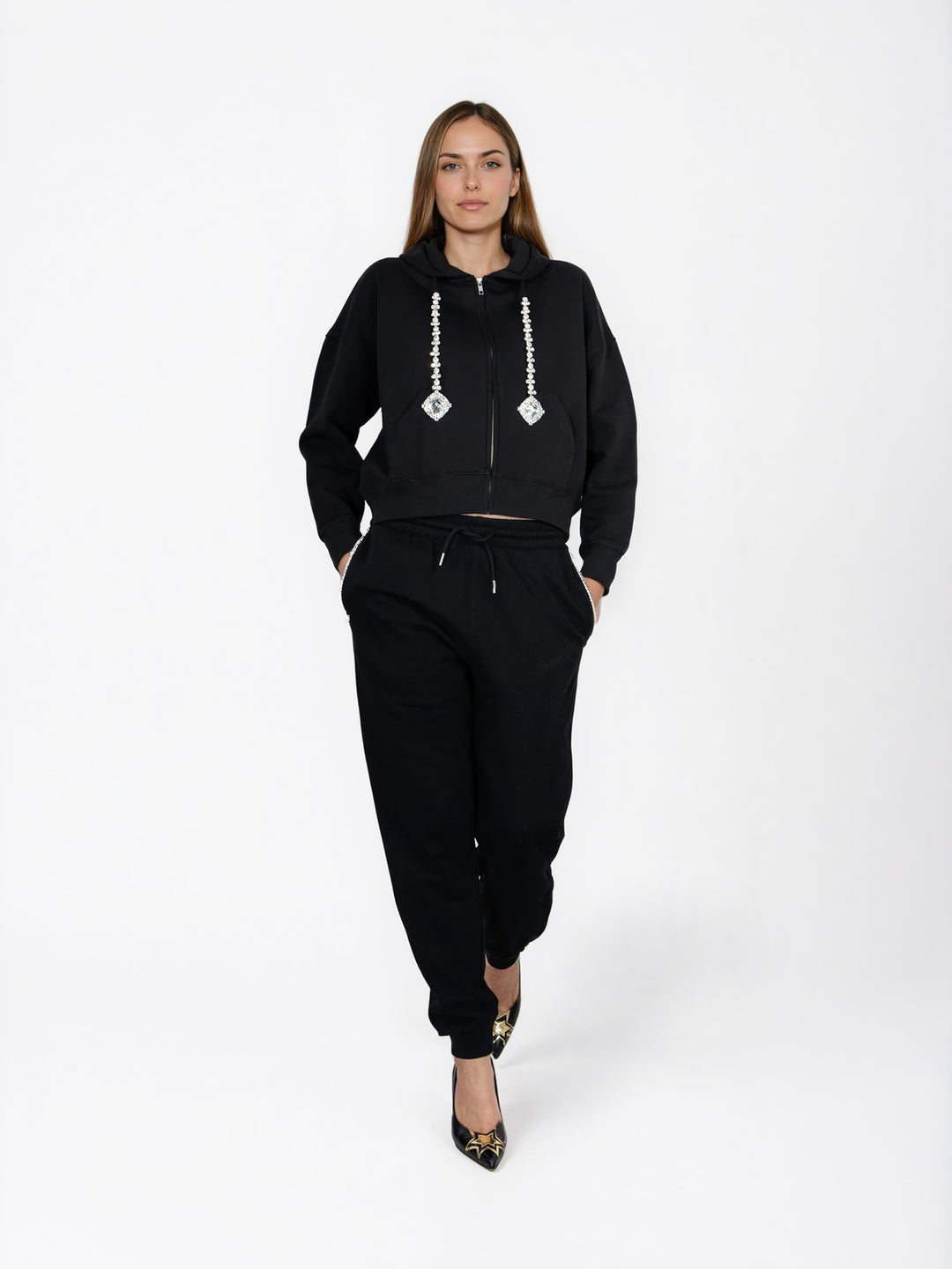 ZIP HOODIE - VOYAGE BLACK