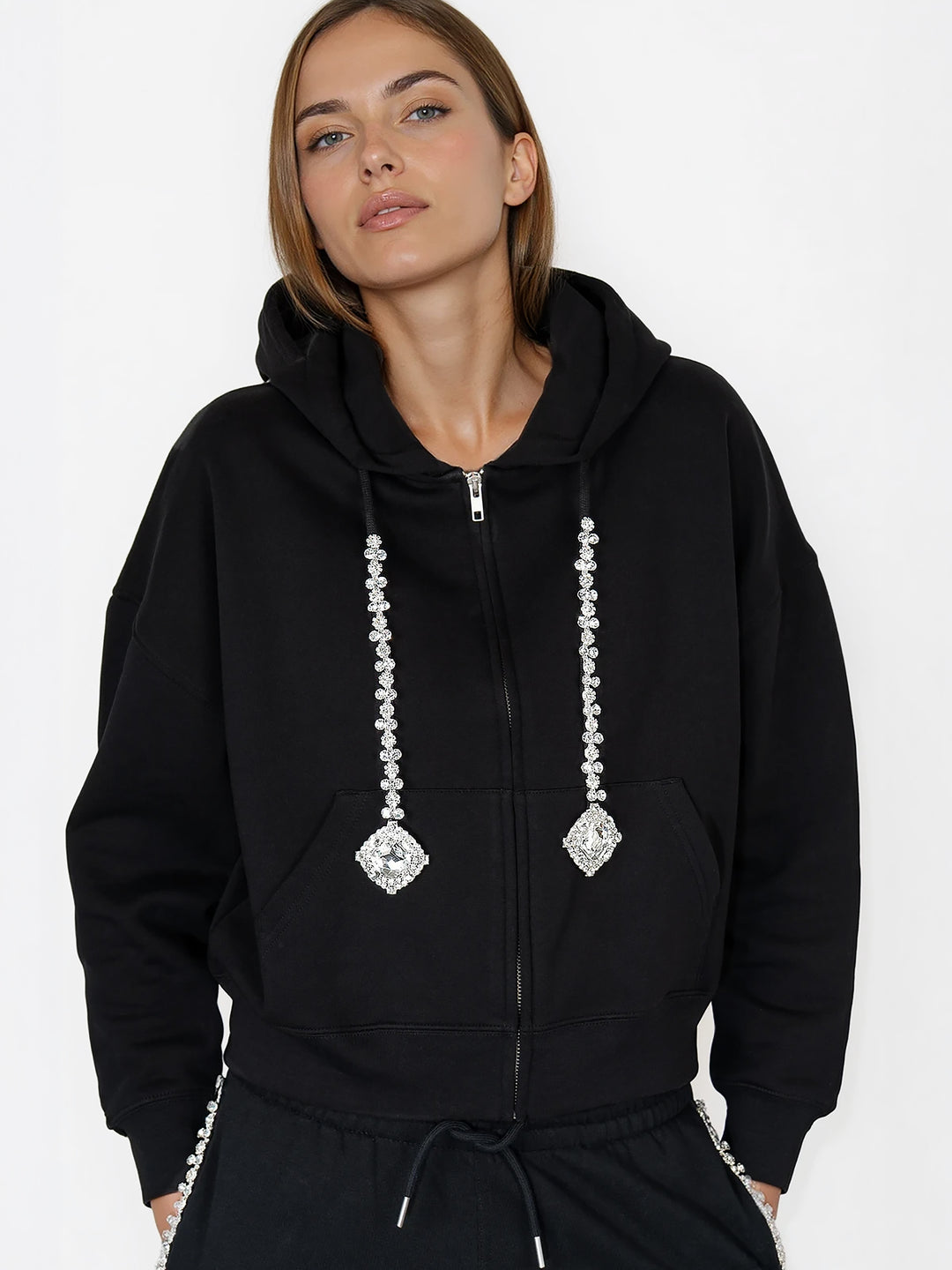 ZIP HOODIE - VOYAGE BLACK