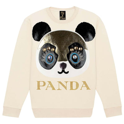 Sweatshirt "Panda" - creme