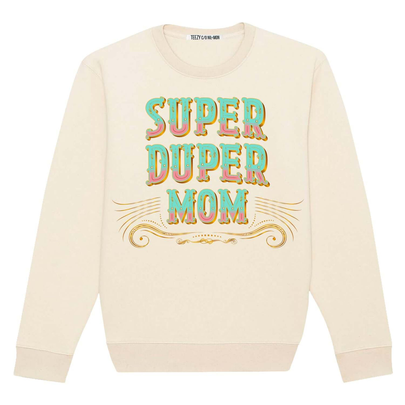 NIL+MON Sweatshirt "TZ Mom Teal"