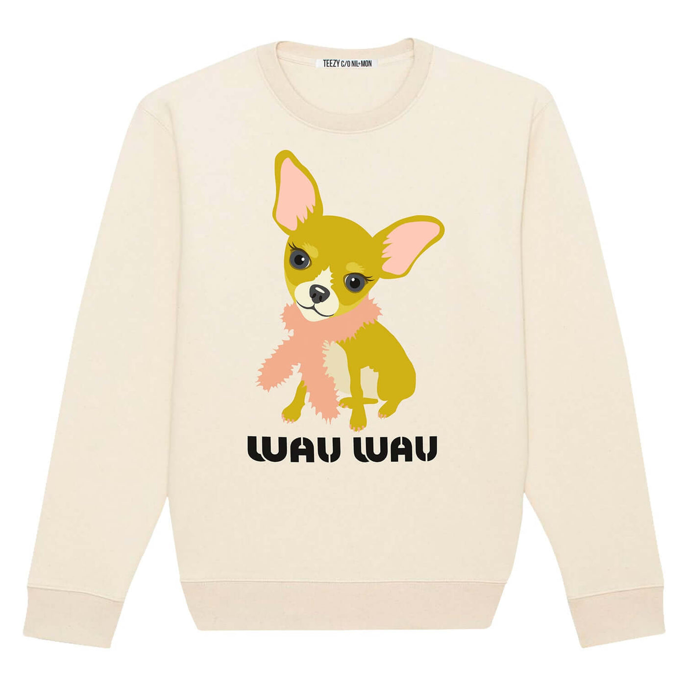 Sweatshirt "TZ Wau Gold" - creme