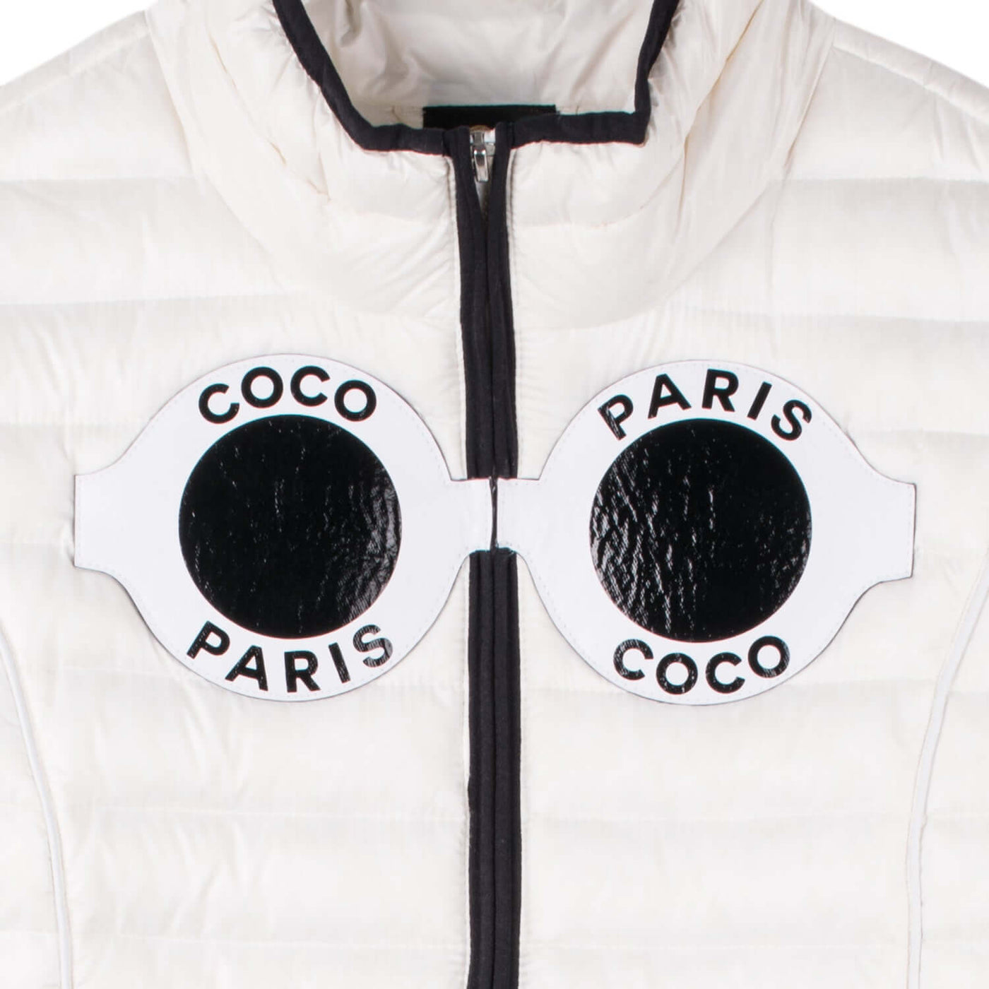 Down Jacket "Coco" - white (front, detail application)