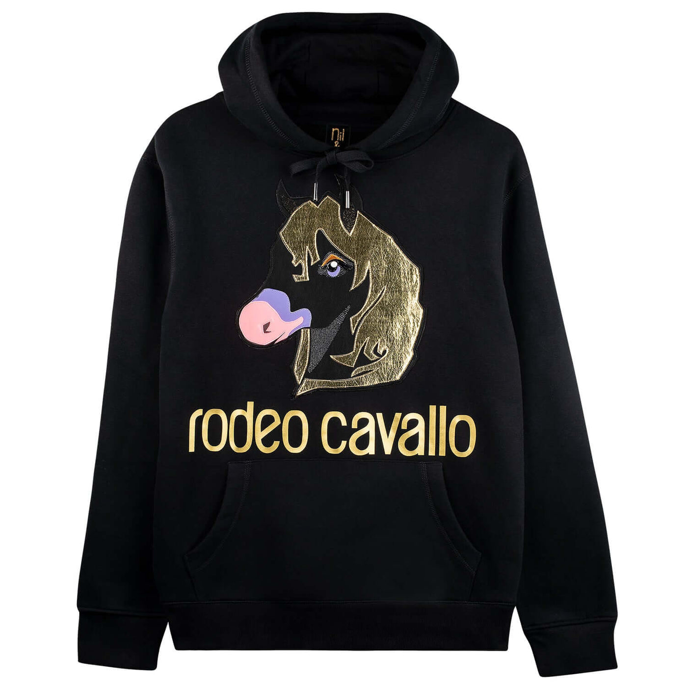 Hoodie "Cavallo Black" - black