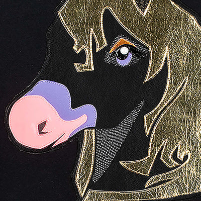 Hoodie "Cavallo Black" - black (Detail)