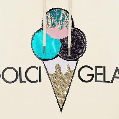 Hoodie "Dolci Gelati" - creme (Detail)