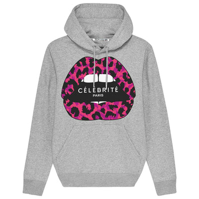 Hoodie "TZ Celebrite Pink" - heather grey