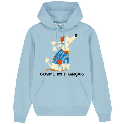 Hoodie "TZ Comme LF" - light blue