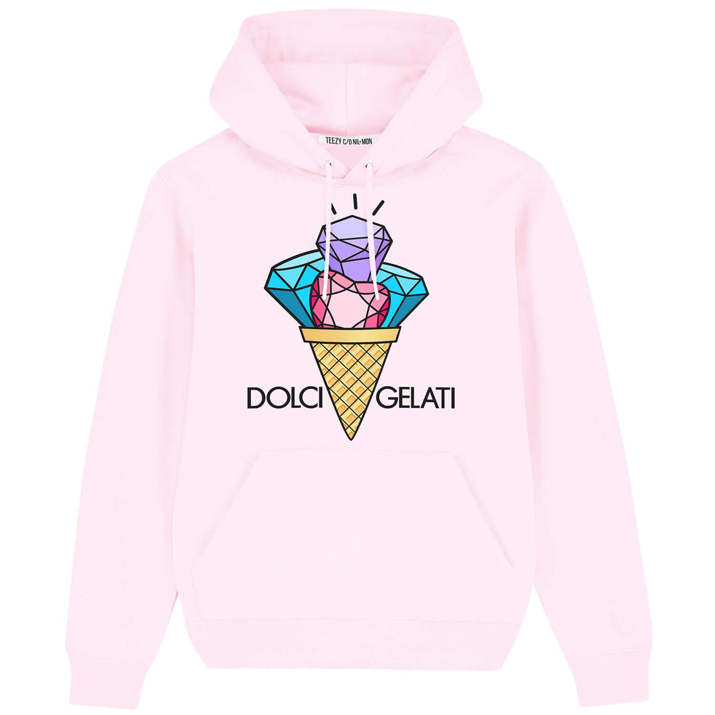 Hoodie "TZ DolciGelati" - light pink