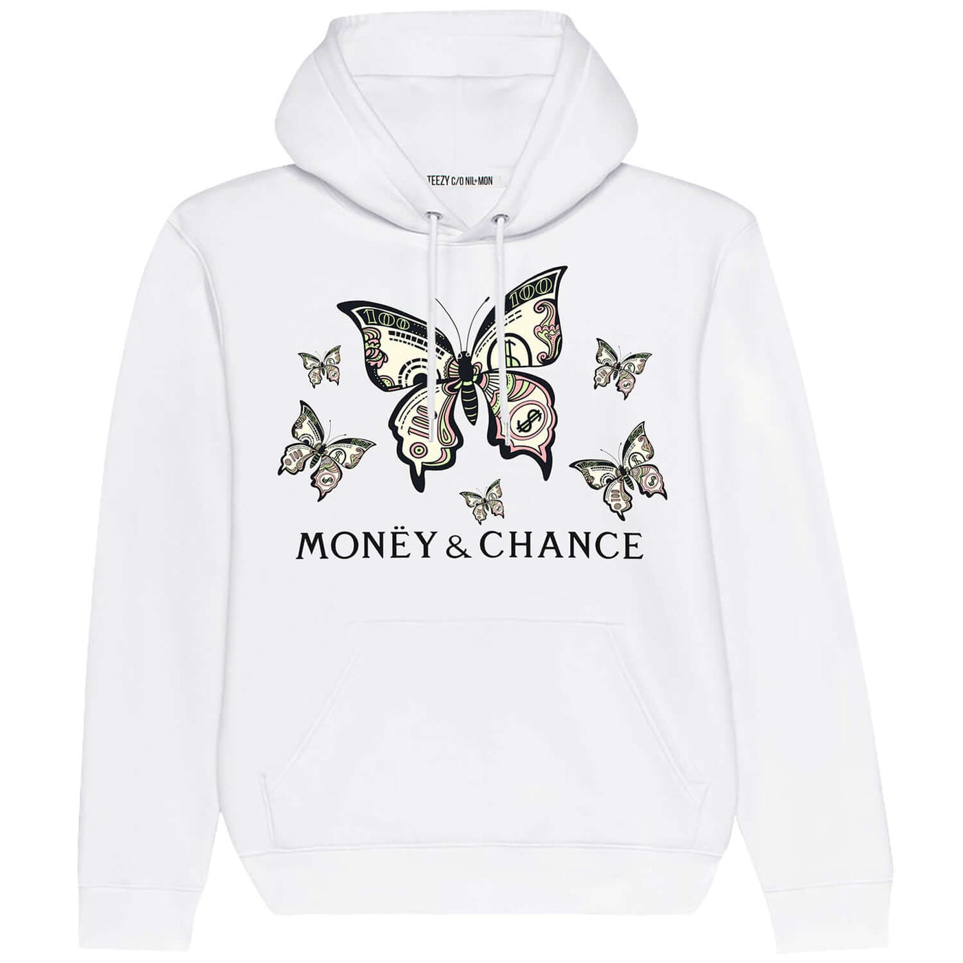 Hoodie "TZ Money" - white