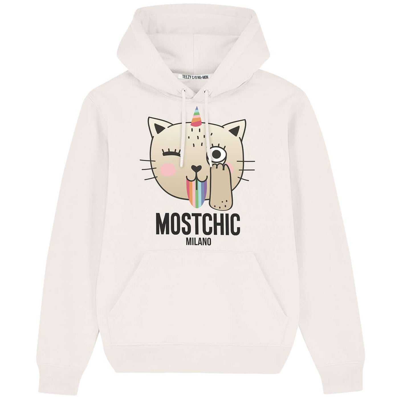 Hoodie "TZ Mostchic ML" - creme