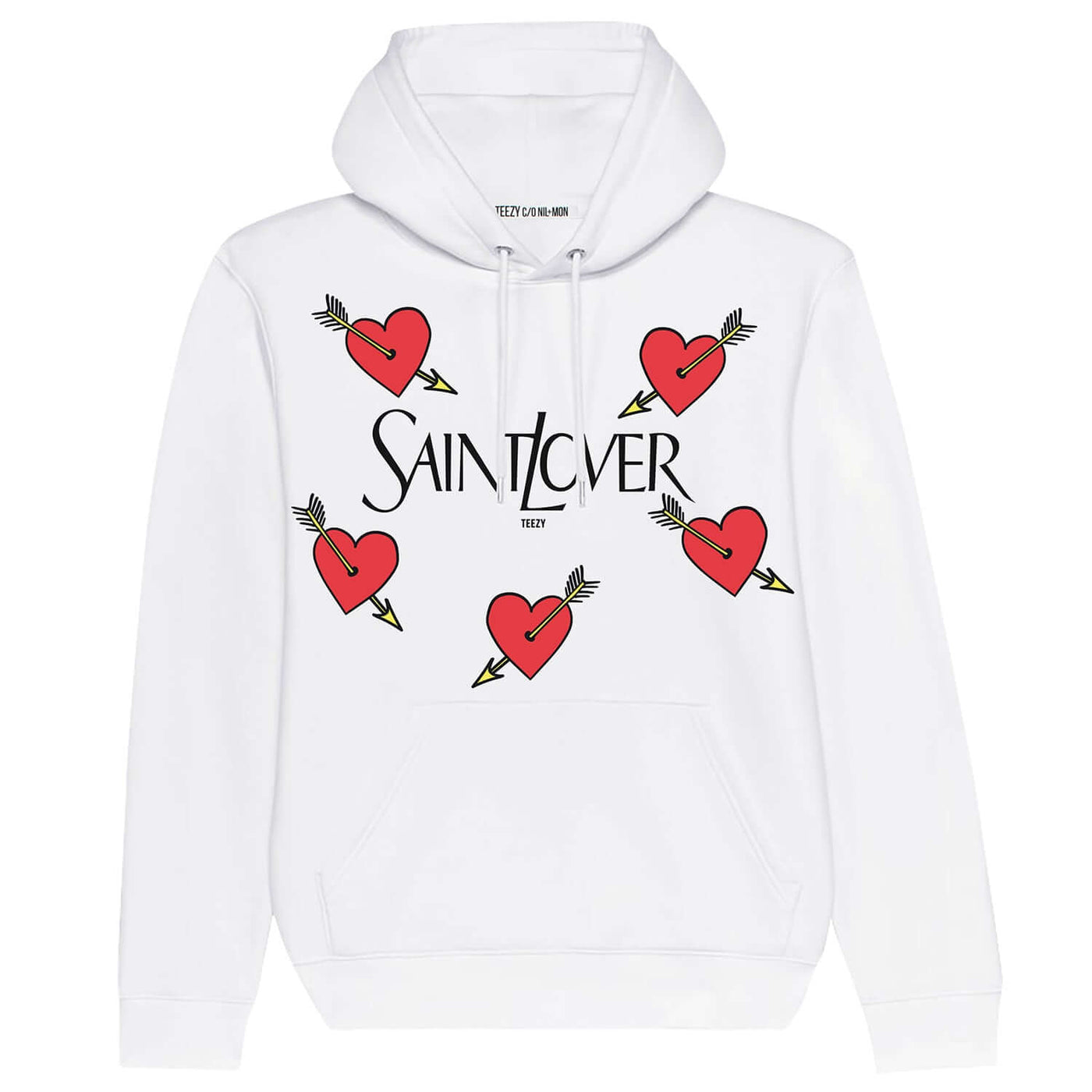 Hoodie "TZ Saint Lover" - white