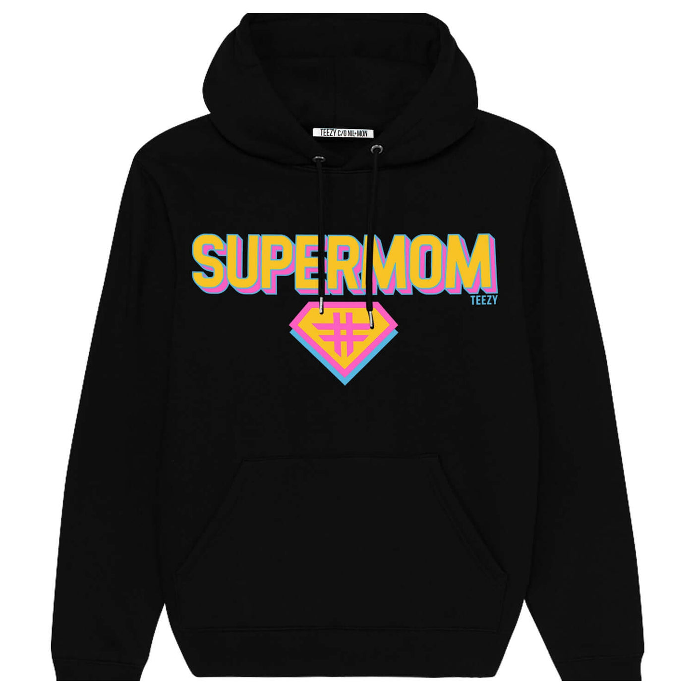 Hoodie "TZ Supermom" - black