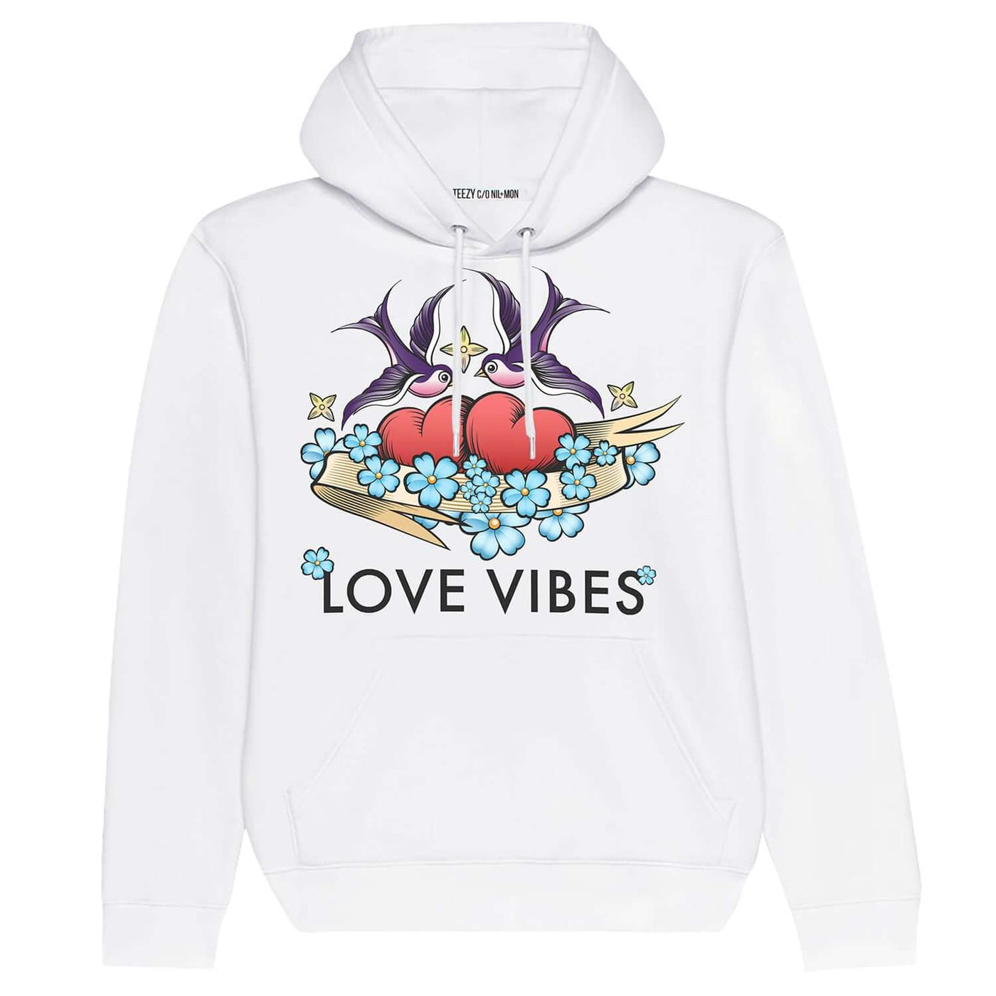 Hoodie "TZ Vibes" - white