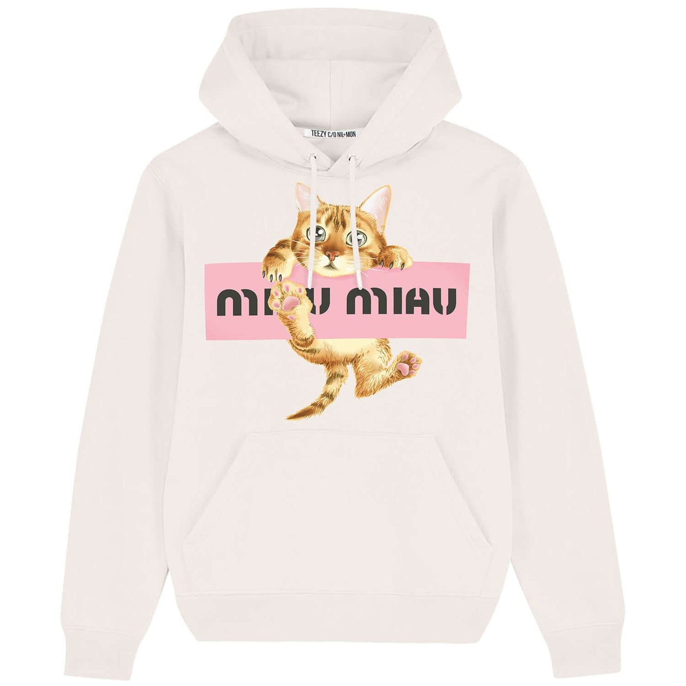 Hoodie "TZ MMiau" - creme