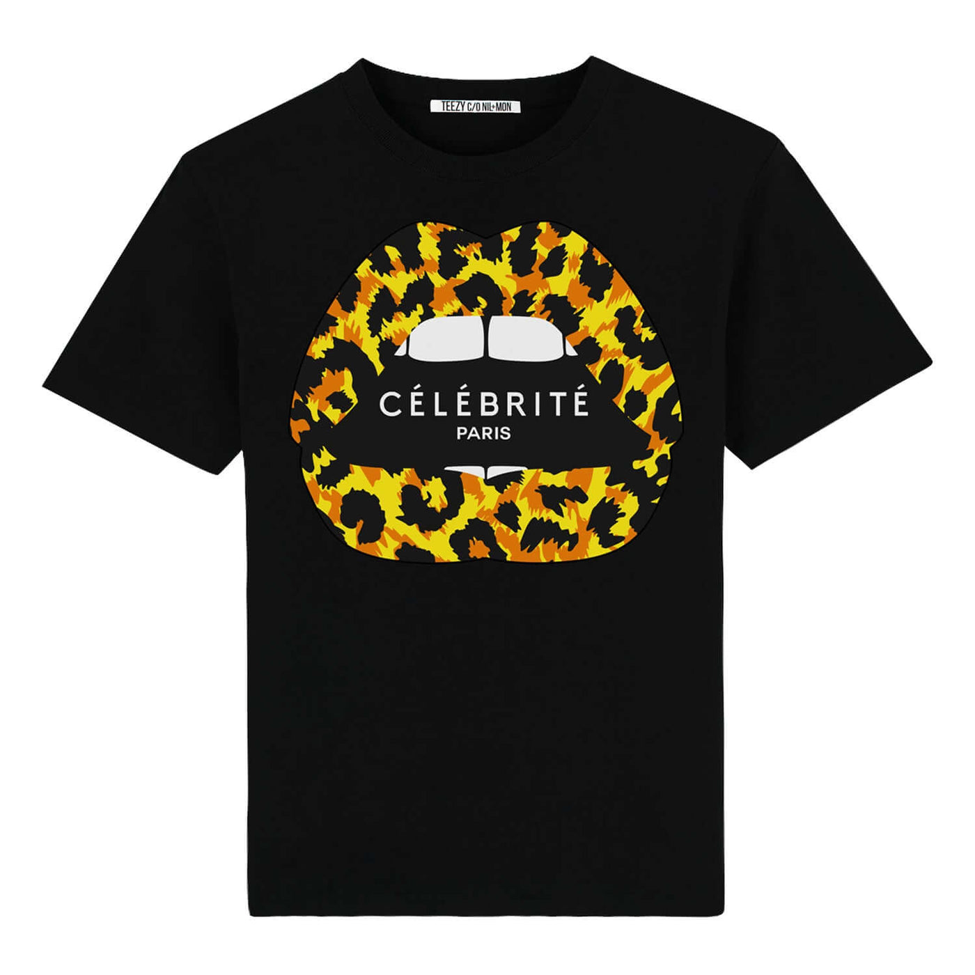 T-Shirt "TZ Celebrite Gold" - black