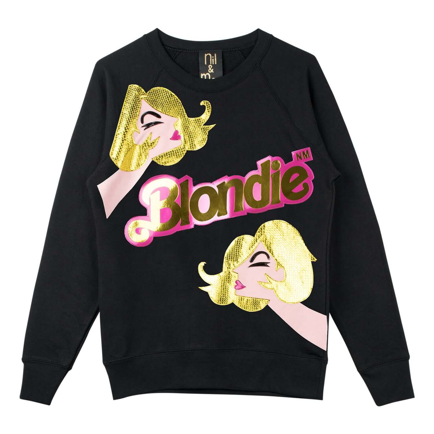 Sweatshirt "Blondie Girl" - black