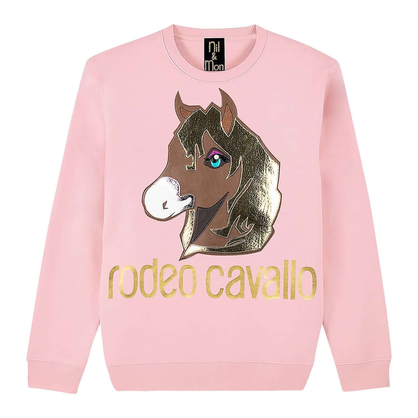 Sweatshirt "Cavallo Brown" - light pink