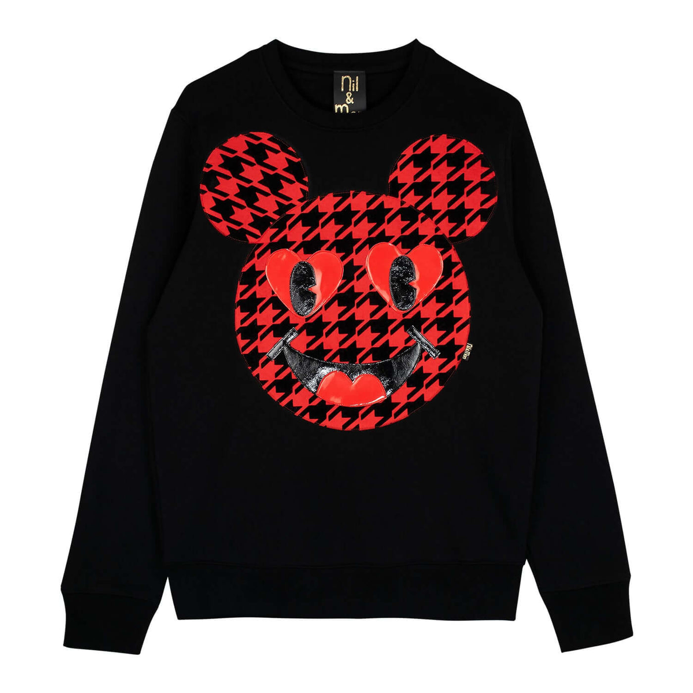 NIL+MON Sweatshirt "Chess" - black
