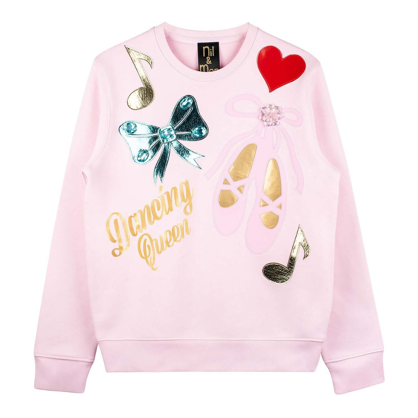 Sweatshirt "Dancing Queen" - light pink