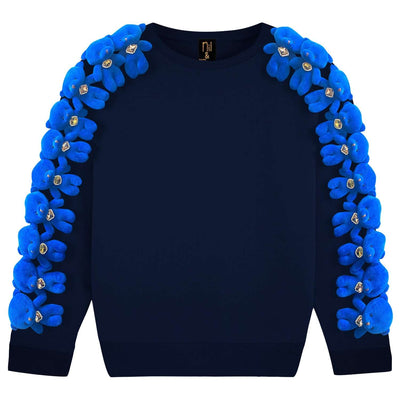 Sweatshirt "Diamond Bear" - dark blue