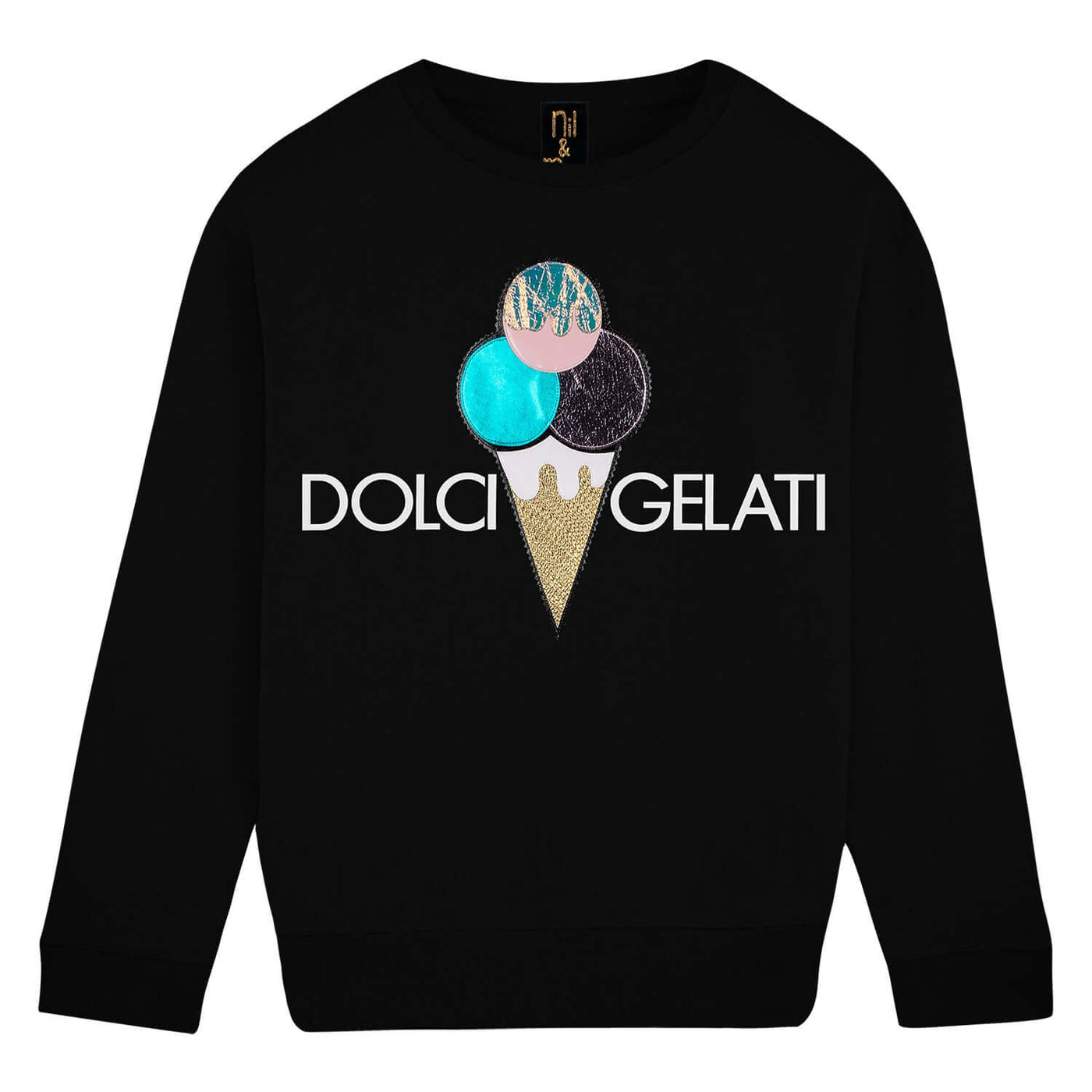 Sweatshirt "Dolci Gelati" - black