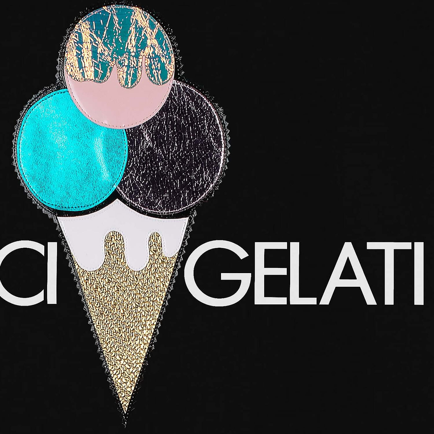 Sweatshirt "Dolci Gelati" - black (Detail)