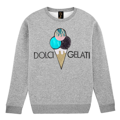 Sweatshirt "Dolci Gelati" - heather grey