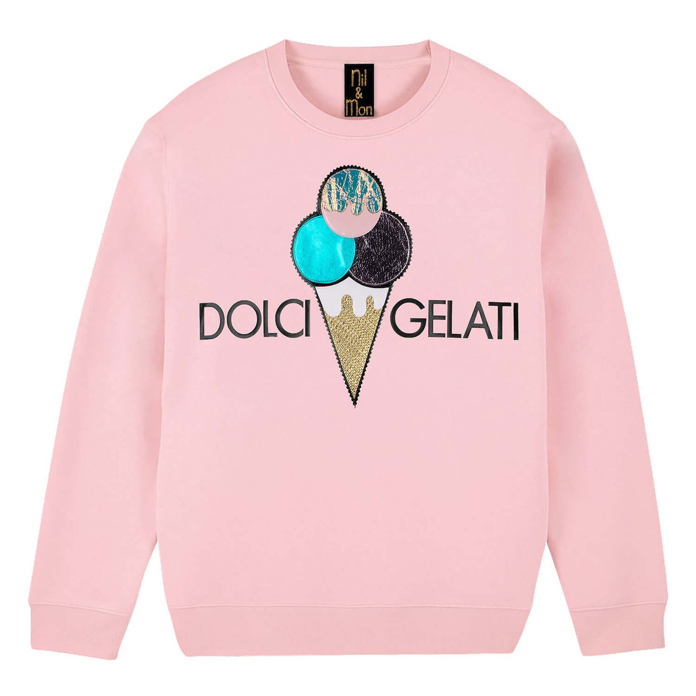 Sweatshirt "Dolci Gelati" - light pink