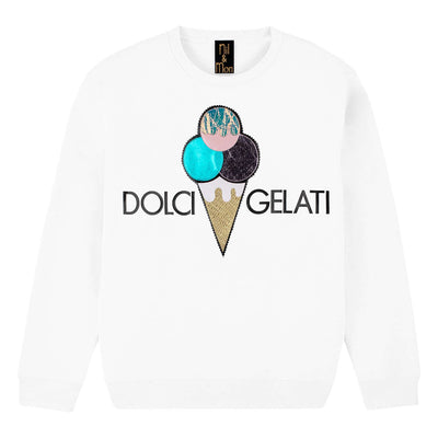 Sweatshirt "Dolci Gelati" - white