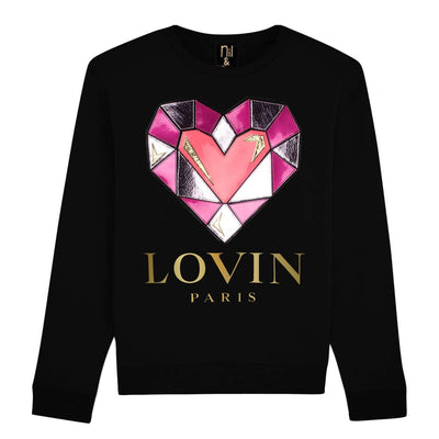 Sweatshirt "Lovin" - black