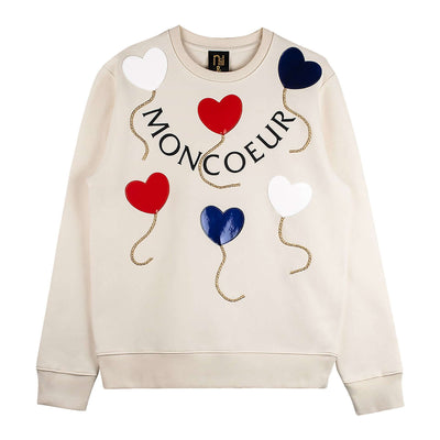 Sweatshirt "MonCoeur" - creme