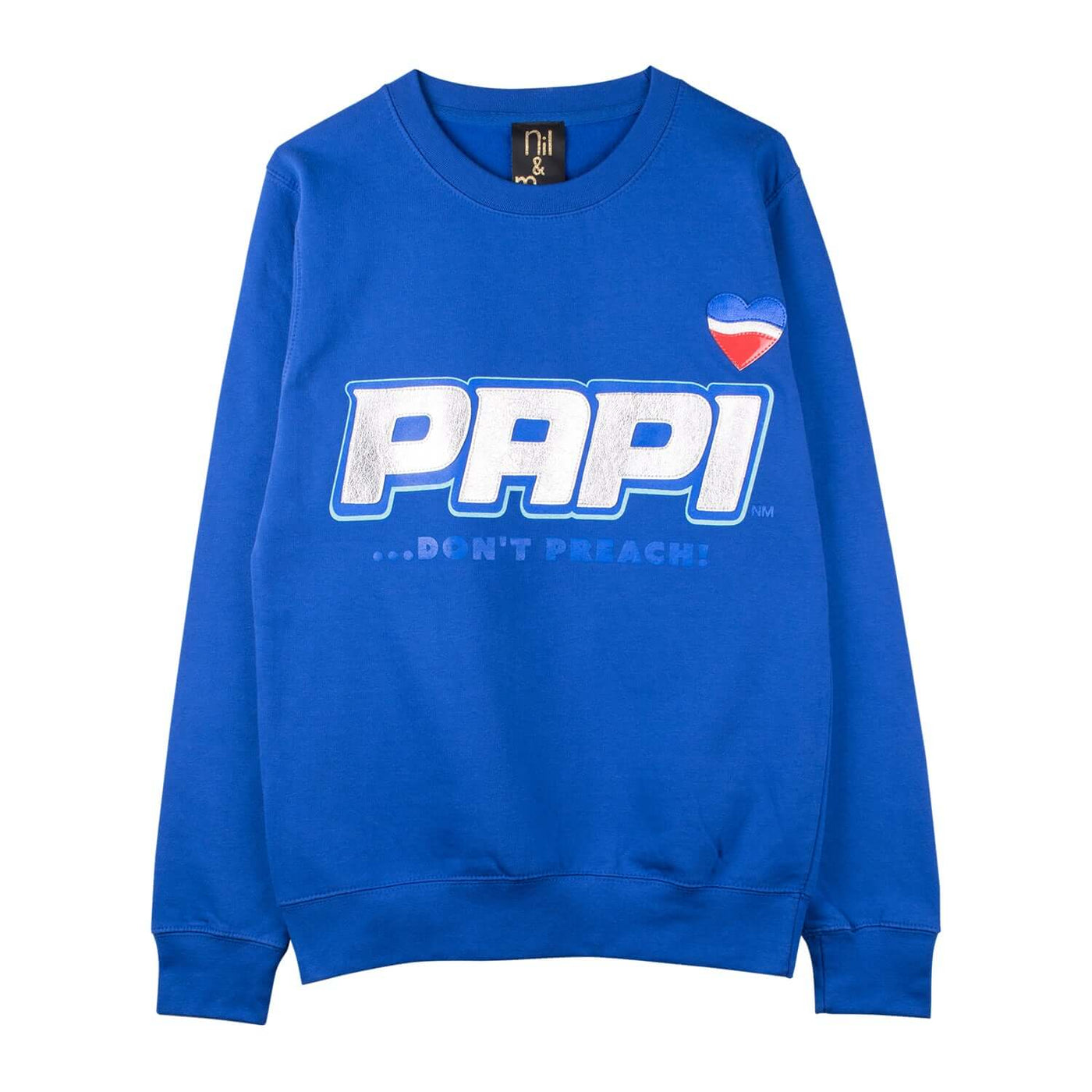 Sweatshirt "Papi" - royal blue